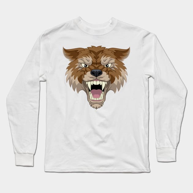 WereWolf 3 Long Sleeve T-Shirt by ABCSHOPDESIGN